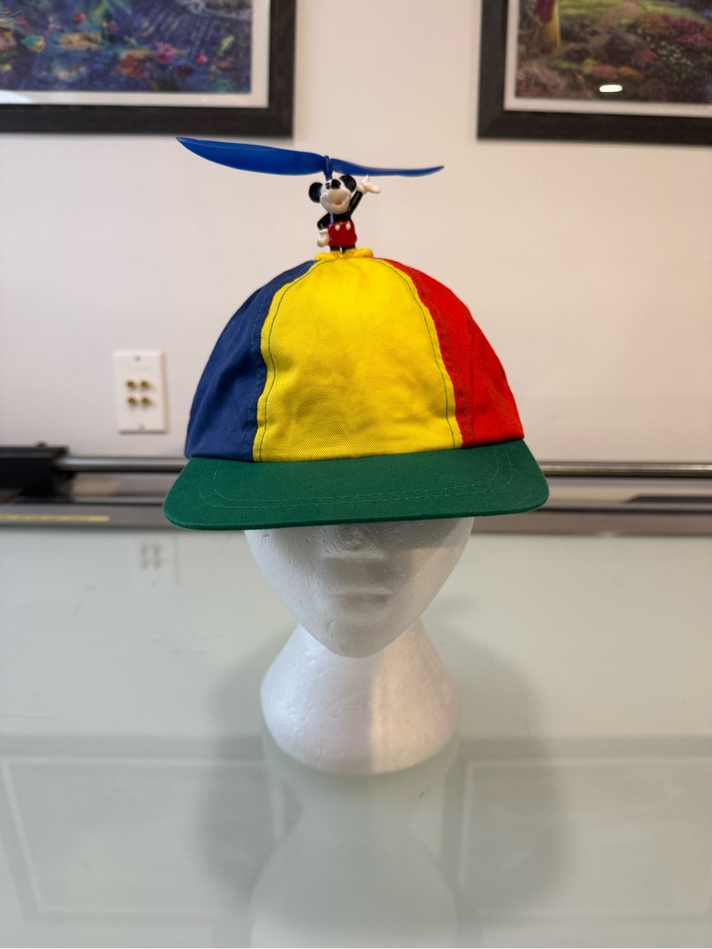Vintage 90s Disney Goofy's Hat Co Mickey Propeller Cap